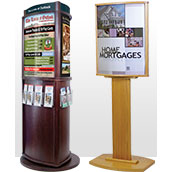 Wood Floor Poster Stands