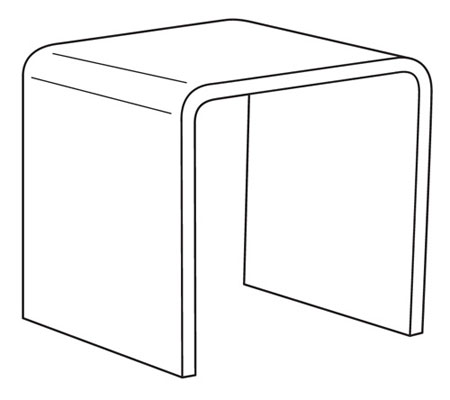 Standard Acrylic Riser -  12w x 12h x 12d