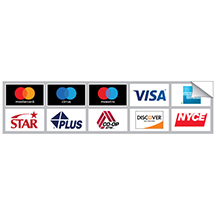 ATM Card Acceptance Heavy Duty Decal - 10 Logos - 2 Rows of 5