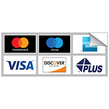 ATM Card Acceptance Vinyl Decal - 6 Logos - 2 Rows of 3