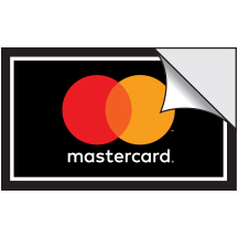 Credit Card Decal (2-Sided) with 1 Decal, 2-1/2w x 1-1/2h