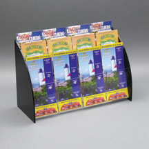 Acrylic Brochure Holder with Arc Sides - 12 Pocket 3-Tier