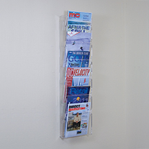 Space Saver Wall Magazine Rack - 6-Pockets