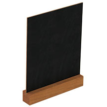 Countertop 2-Sided Chalkboard with Wood Base - 8.5w x 11h