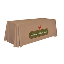 6ft Standard Polyester Table Throw - Full Color Imprint