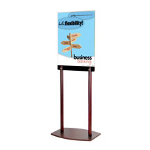 22x28 Floor Poster Stand with Oak Base