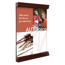 22x28 Poster Wall Frame with Maple Rails