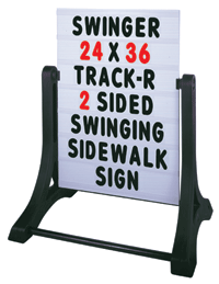 Sidewalk SWINGER Changeable Message Sign