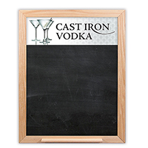 Oak Frame Wall Chalkboard with Tray - 23w x 30h