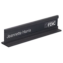 Matte Black Name Holder - Large 11h x 3w