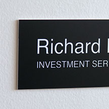 Digitally Printed Nameplate - 8x2