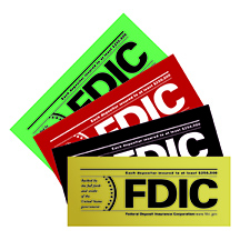 Non-Glare FDIC Wall Sign - 7w x 3h