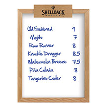 Oak Frame Wall Wet-Erase Board with Header - 23w x 30h