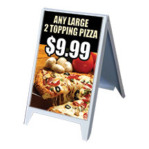 Sidewalk A-Frame Sign Holder - 24w x 36h