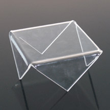 Pointed Acrylic Riser - 4w x 4h x 2d