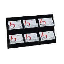 Wall Business Card Holder 6 Pocket - 2 Tier