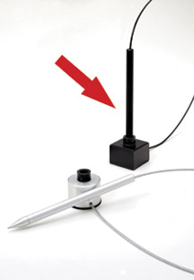 Cube Base Sentry Pen with Aircraft Cable