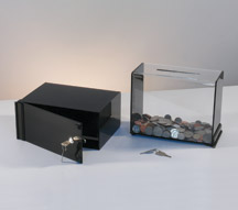 Acrylic Locking Collection Box