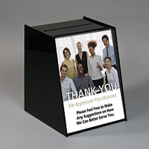 Large Black Acrylic Registration Box