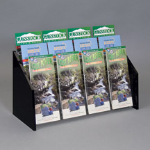 Countertop Brochure Holder - 3-tier, 12 pockets