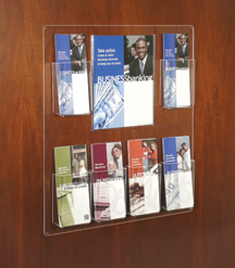 Wall Mounted Sign and Brochure Holder