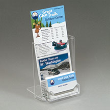 Economical Literature Holder with Business Card Pocket - 4w