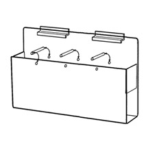 (4) Pocket Slatwall Brochure Holder