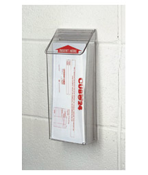 Magnetic Exterior Pamphlet Dispenser - 4.5w