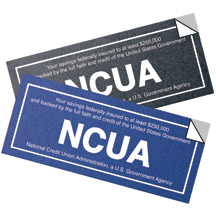 NCUA Heavy Duty Decal - 7x3