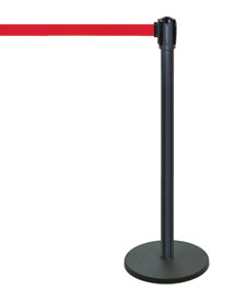 Standard Stanchion with No-Scuff Base - 7ft 6in Belt