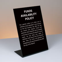 Electronic Funds Availability Policy - 6x9