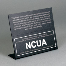 Counter Magnetic Shared Branch Network Sign with NCUA