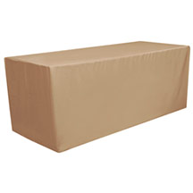 6ft Polyester Fitted Table Cover - Blank