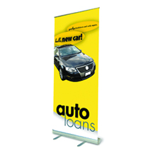 Economy Retractable Banner Stand - Hardware Only - 33.5w