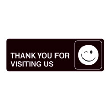 Acrylic Facility Sign, 9w x 3h,  Thank You for Visiting Us