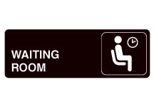 Waiting Room Acrylic Facility Sign - 9w x 3h