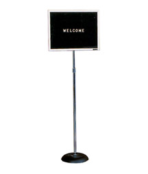 Pedestal Letter Board with Face Plate