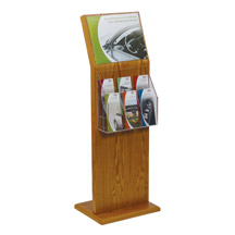 Slant Back Floor Sign-Literature Display - 14x11