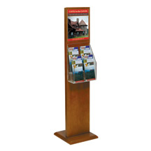 2-Sided Floor Sign-Literature Holder - 8.5x11