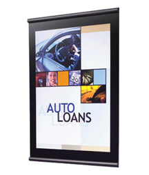 Linea Wall Display - 22x28 - Black