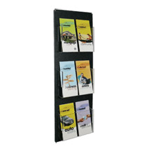 Wall Mount Adjustable Literature for 3-6 Pockets