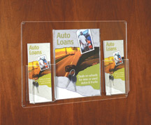 Acrylic Wall Mounted Sign and Brochure Holder