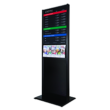 Contemporary Floor Display with 22x28 Rate Display