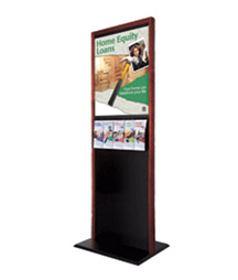 Traditional Floor Display with Poster Holders