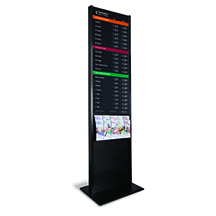 Contemporary Floor Display with 22w x 48h Rate Display(s)