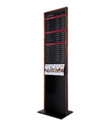 1-Sided Traditional Floor Display with 22x48 Rate Display