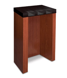 Pedestal Designer Check Desk - 3 Compartment