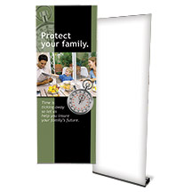 Replacement 31.5w x 84.5h Banner for Sidewinder Banner Stand