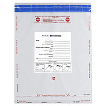 Tamper Evident Deposit Bags - 12x16 White - Class D -200 bags