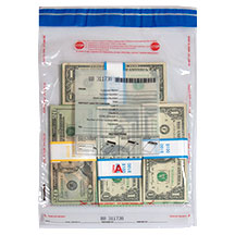 Tamper Evident Deposit Bags - 9 x 12 Clear Class A -500 bags